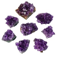 Vente en gros de grappes d'améthyste naturelles sculptées Tranches de grotte en cristal violet Ornements de pierre brute brésilienne uruguayenne Sculpture