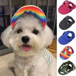 Nouvelle Casquette Teddy Réglable Anti-UV pour Chien, Casquette de Baseball Arc-en-ciel pour Chiot, Chapeau de Sport avec Visière et Trous pour les Oreilles pour Animaux de Compagnie - Product Image 1
