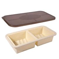 Boîte à lunch en silicone, compatible micro-ondes et congélateur, légère, compartimentée, pour le stockage des aliments