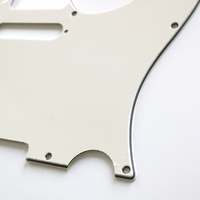 Donlis Pickguard de guitare TL vintage blanc 3 couches, 8 trous, couleur parchemin standard US, pour protection en plastique, vente en gros