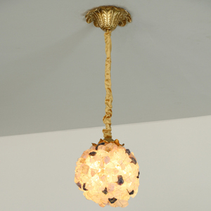 Lampadario a sospensione in cristallo fiammato con decorazioni in pietra, lampada a sospensione in <span class=keywords><strong>sale</strong></span> naturale Angora <span class=keywords><strong>per</strong></span> villa - Product Image 6