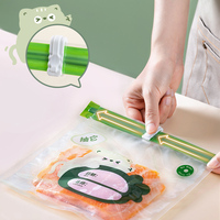 Vacumeerzakken BPA-vrij, voedselveilig, herbruikbaar, lekvrij, met datummarker, geschikt voor vriezer, koelkast, sous-vide, plastic, ruimtebesparend