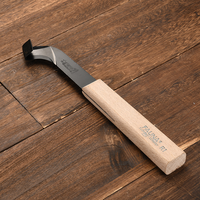 Couteau à tapper le caoutchouc avec manche en bois et lame tranchante pour une récolte du caoutchouc et un entretien des arbres plus efficaces