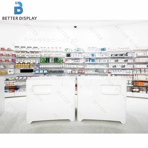 Comptoir de caisse professionnel pour <span class=keywords><strong>pharmacie</strong></span>, vitrine de présentation, mobilier pour aménagement de magasin de détail - Product Image 2