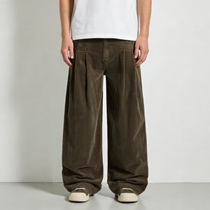 Bane Core Aesthetic Unisex Regular Fit <b>Wide</b> <b>Leg</b> Straight <b>Cargo</b> Pants Canvas Eco-Friendly Casual Work Wear - Product Image 1