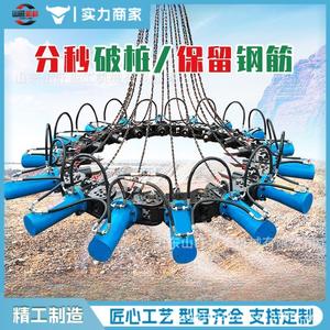 Accesorios para excavadoras: Máquina hidráulica para romper pilotes redondos y cuadrados de hormigón colado in situ, para romper cabezas de pilotes sólidos. - Product Image 4