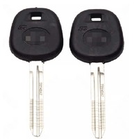 Clé de voiture Toy43AT 10 lignes Poignée en caoutchouc Clé gravée pour Toyota Camry Ruizhi Corolla Auto Keys