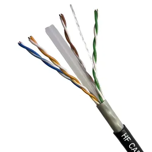 Cable Ethernet de fábrica UTP Cat6 Cable Lan para exteriores 305m carrete de madera PVC + PE impermeable OFC/CCA doble chaqueta