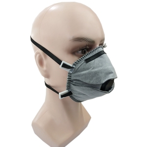 EN149 <span class=keywords><strong>FFP3</strong></span> <span class=keywords><strong>Respirator</strong></span> karbon aktif tidak ditenun klip hidung dapat disesuaikan masker debu <span class=keywords><strong>FFP3</strong></span> - Product Image 4