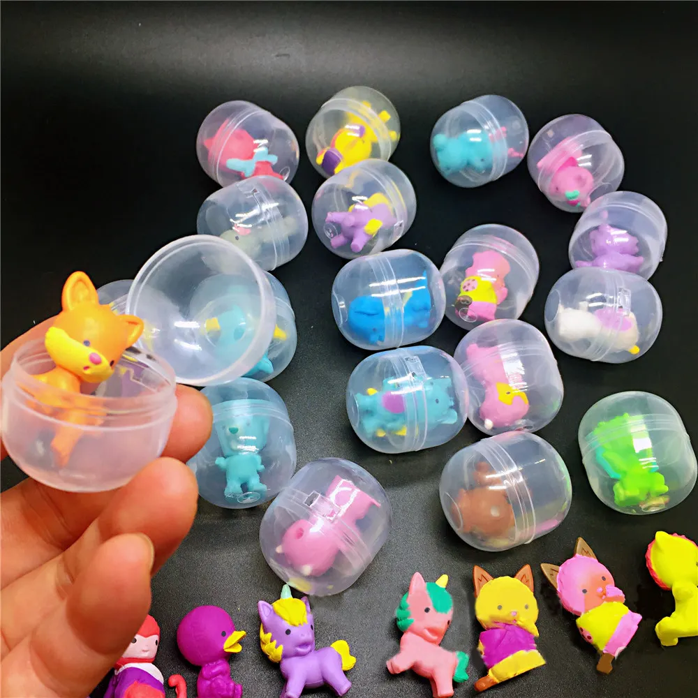 Newly 30*35mm Mini Cheap Siamese Capsule Egg Vending Machine Toy Kids Gifts Mini Figure Matching Surprise Egg Toy OEM