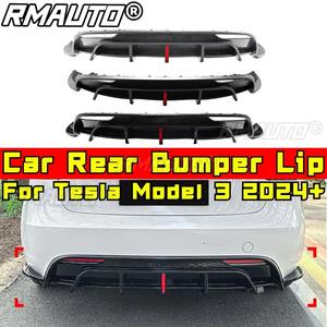 Accessoires extérieurs pour Tesla Model 3 2024+ : Lame de pare-chocs arrière, séparateur, diffuseur, spoiler, protection de pare-chocs, kit carrosserie - Product Image 2