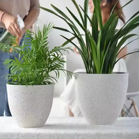 GREENSHIP pot de fleurs d'intérieur de luxe pour jardin pot de fleurs à décor écologique