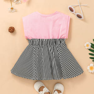 Robe pour filles, design à manches courtes, vêtements pour enfants, robe décontractée pour petites filles - Product Image 6