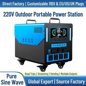 3500W 2000W <b>Solar</b> <b>Generator</b> Kit Metal Case Rechargeable Battery Backup Emergency Power Supply for Off-Grid High-Efficiency <b>Solar</b> - Product Image 2