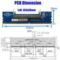 Convertisseur Sodimm ram DDR4 vers carte adaptateur de bureau