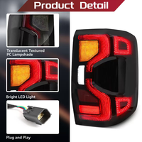 Feux arrière LED sans modification de pare-chocs pour Ford Ranger T9 2020 à 2025, moulage OE, ajustement direct, faisceau de câblage inclus