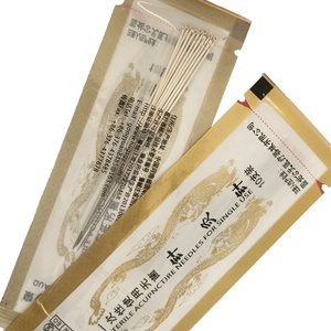 Aghi per agopuntura con manico in argento indolore ago per agopuntura Sterile monouso con ago a secco per tubo 100 pezzi per scatola - Product Image 4