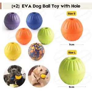 Balle <span class=keywords><strong>pour</strong></span> chien en EVA naturel Glifmeey, fabriquée en usine, <span class=keywords><strong>pour</strong></span> jouet en mousse EVA avec corde - Product Image 3