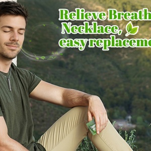 Wooden Anti Anxiety Personal Natural Fruit Aroma Essential Oil <b>Diffuser</b> Quit Smoking Patch Nasal Inhaler Breathing Necklace - Product Image 5