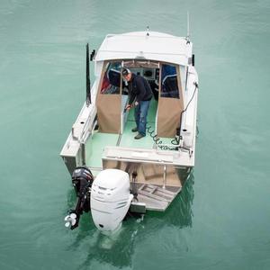 เรือตกปลาขนาดเล็กปี 2022 รุ่น Mini Sailing Speed Cabin ขนาด 19 ฟุต หลังคาแข็ง พร้อมเครื่องยนต์ ตัวเรืออลูมิเนียมคุณภาพดี ขาย - Product Image 2