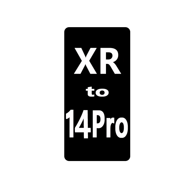 IPhone Xr आवास 13pro कन्वर्ट करने के लिए आवास के साथ लोगो के लिए iPhone xsmax xr करने के लिए 14 प्रो मैक्स Housings