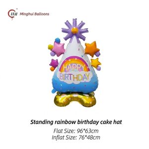 Palloncino in Alluminio a Forma di Torta di <span class=keywords><strong>Compleanno</strong></span>, Numero 1 a Forma di Fragola, Palloncino in Foil per il Primo <span class=keywords><strong>Compleanno</strong></span> del Bambino - Product Image 5