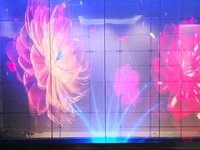 Écran LED holographique transparent, film LED flexible auto-adhésif, affichage numérique pour vitrine intérieure, publicité sur écran LED