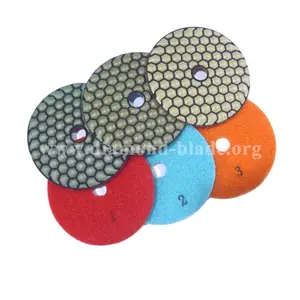 Fast polishing dry use diamond polishing pads for marble and granite