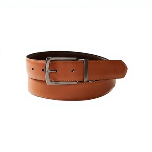 Ceinture décontractée pour homme BS INTERNATIONAL, longueur personnalisée, motif uni, véritable cuir de vache, boucle en forme de crâne, imperméable, écologique, largeur 3,8 cm - Product Image 3