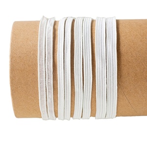 Bande élastique en caoutchouc polyester 4MM pour l'industrie du vêtement, tressée à deux brins, bande plate, sangle de crochet, <span class=keywords><strong>FLEXIBAND</strong></span> YCMPEB0014 - Product Image 2