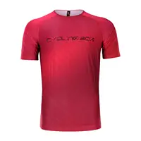 Monton özel süblimasyon baskı logosu hızlı kuru bisiklet koşu T shirt