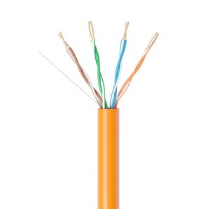 Câble réseau Internet en cuivre Cat5e 305m, sortie d'usine, <span class=keywords><strong>4</strong></span>-2 <span class=keywords><strong>paires</strong></span> FTP/UTP, câble LAN intérieur Cat5/Cat6, PVC pour extérieur, cuivre nu - Product Image 1