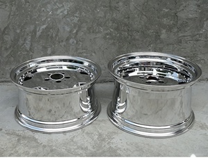 Jantes en alliage chromées YQ 17 18 pouces 5x112 pour voitures particulières, modèle Deep Dish pour <span class=keywords><strong>Mercedes</strong></span> Benz W140 W201 W126 <span class=keywords><strong>W124</strong></span> W221 W220 W210 W212 - Product Image 5