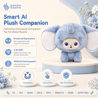 Peluche de Elefante con IA, Orejas Caídas, Cuerno Único, 3 Modelos de IA, ChatGPT, WiFi 2.4G, Más de 50 Idiomas, Memoria de Larga Duración, para Mayores de 5 Años, Unisex