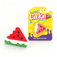 Voiture à rétrofriction en forme de tranche de gâteau, jouet créatif pour enfants, véhicule jouet en forme de dessert simulé