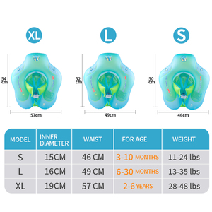 Anillo flotador de natación para bebés y niños de 3 a 36 <span class=keywords><strong>meses</strong></span>, cómodo, Pvc, 2022mm, 0,35 actualizaciones - Product Image 2