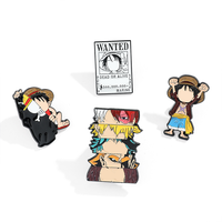 Épingles à badges métalliques personnalisées plaquées or, épingles en émail doux sur le thème de l'anime, créez vos propres épingles de revers pour souvenir