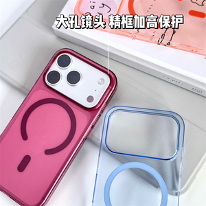 เคสโทรศัพท์แม่เหล็กแบบแข็งบางพิเศษสำหรับ iPhone 18 Pro Max 17 16 Pro Max 15 14 ป้องกันเหลือง ใส กันกระแทก - Product Image 5