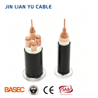 Câble d'alimentation industriel LSZH SWA XLPE en cuivre sans oxygène, résistant à la chaleur, gaine PVC conforme ROHS, basse tension 1kV/0.6kV 1*1.5