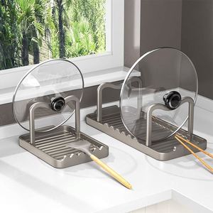 Multifunctional 3 in 1 <b>Kitchen</b> Lid Cutting Board Organizer Rack With Drip Tray Rustproof Durable Large Capacity - Product Image 5