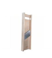 Mandoline manuelle 8 mm pour frites, râpe, avec protège-main breveté, en bois massif et acier inoxydable, facile à nettoyer, pour pommes de terre, carottes, oignons