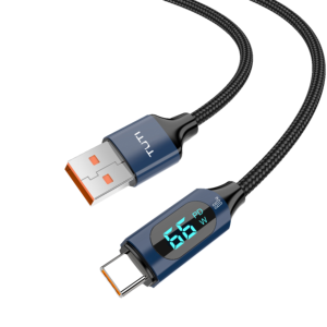 Caricabatterie Rapido <span class=keywords><strong>TUTI</strong></span> 66W PD66W con Cavo Type-C a Type-C e Display LED per Telefoni e Fotocamere, Vendita Diretta dalla Fabbrica - Product Image 1