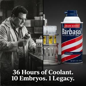 Réplique 1:1 d'accessoire de film : Cryo-canette métallique 1993, Barbasol Crème à raser, Congélateur d'embryons DNA, en aluminium CNC, objet de collection, cadeau de musée - Product Image 5