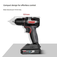 Perceuse électrique Deli, perceuse à batterie lithium-ion pour usage domestique, perceuse à main sans balais haute puissance, perceuse à percussion rechargeable