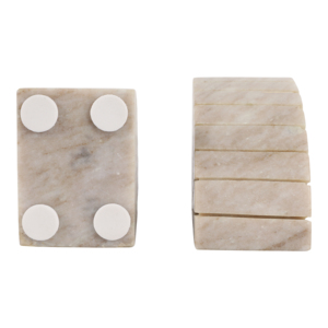 Fermalibri semicircolari in marmo per scaffali, accessori decorativi per libri, complemento d'arredo per la biblioteca di casa - Product Image 6
