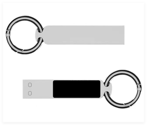 Clé USB promotionnelle élégante avec lumière LED colorée, clé USB flash en métal mince avec logo brillant, un cadeau idéal - Product Image 2