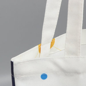 Bolsa de algodón reciclada Natural para compras, bolsa de lona de algodón personalizada con estampado de logotipo, <span class=keywords><strong>taska</strong></span>, bolso de mano, platena - Product Image 5