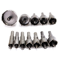 Lot de 13 forets centraux TCT 16-53 mm, scies cloches en acier avec pointe en carbure, pour perçage de bois et métal, pour PCB, oxyde noir