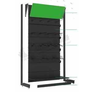 Y-<span class=keywords><strong>c</strong></span>-wa1 negozio di alimentari moderno Rack forato Backpanel in metallo espositore per il negozio al dettaglio - Product Image 1