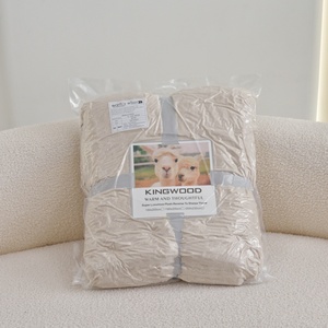 Poland Stock KINGWOOD Luxury Sherpa <b>Throw</b> Blanket <b>for</b> Sofa <b>Bed</b> Super Soft Plush Warm Blanket EU Dropshipping - Product Image 6